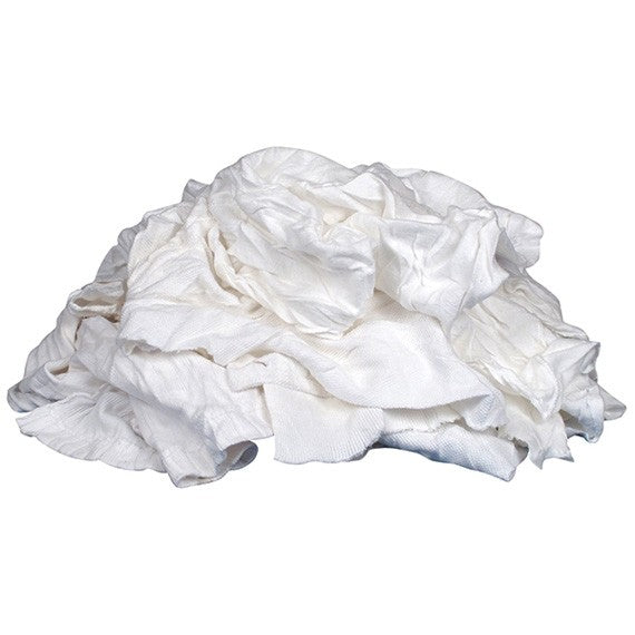 Arkwright White Terry Cloth Rags (50lb Box), Large Size - 20x20 to 24x24,  Bulk Rags for Multipurpose Cleaning
